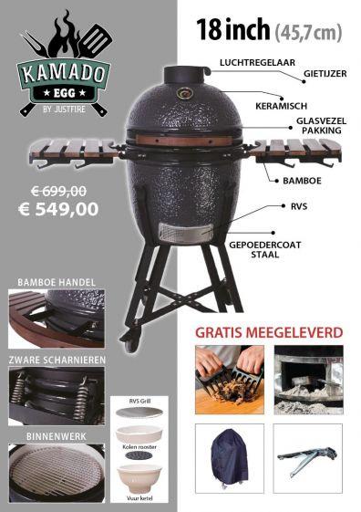 Alsjeblieft kijk aansluiten Dominant Kamado BBQ kopen? - 18 inch Kamado - Kamado-Experience.nl